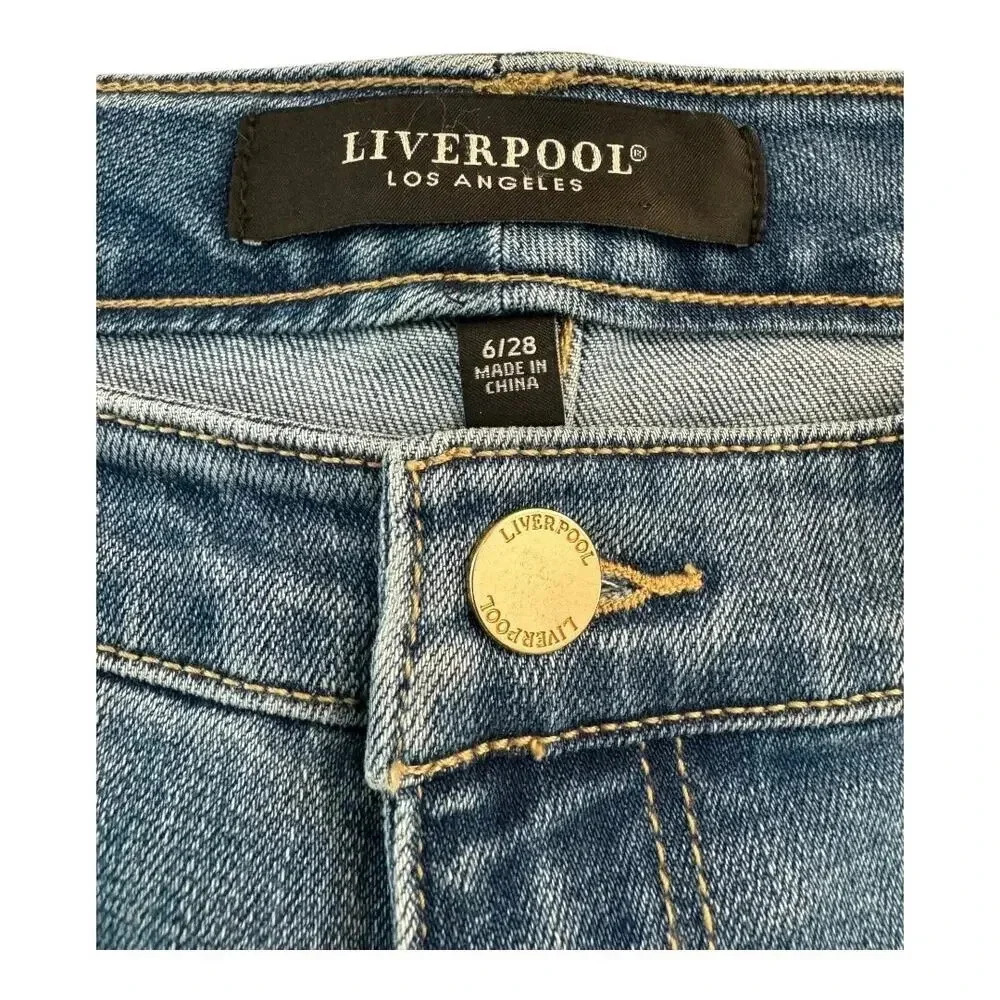 NEW Liverpool Women's Kristy Hi-Rise Shorts Blue Size 6 (28) Summer Casual NWT - Picture 4 of 8